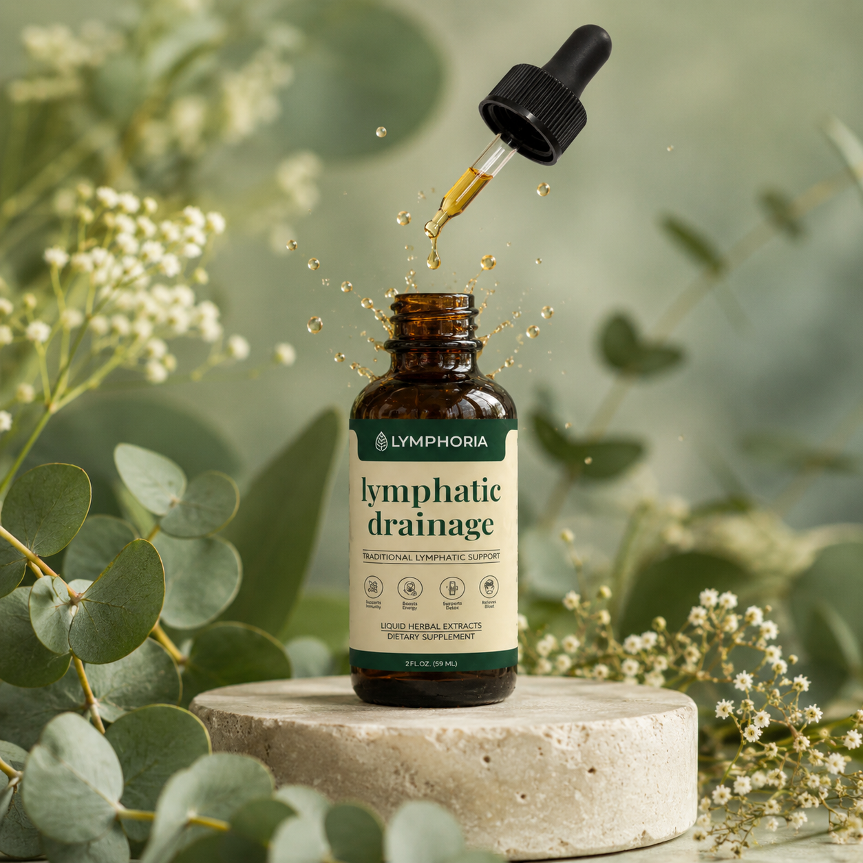Lymphatic Drainage Drops — Daily Herbal Wellness Ritual (30ml)