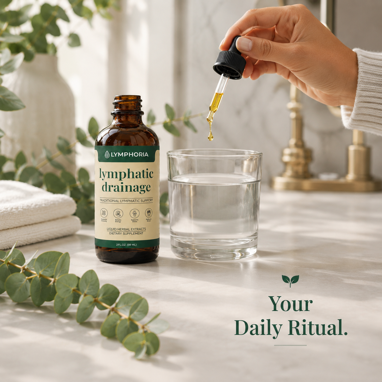Lymphatic Drainage Drops — Daily Herbal Wellness Ritual (30ml)